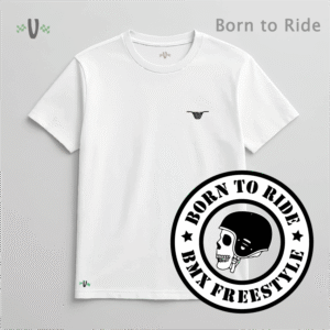 Pré-venda Camiseta "BORN TO RIDE" (todas as cores)