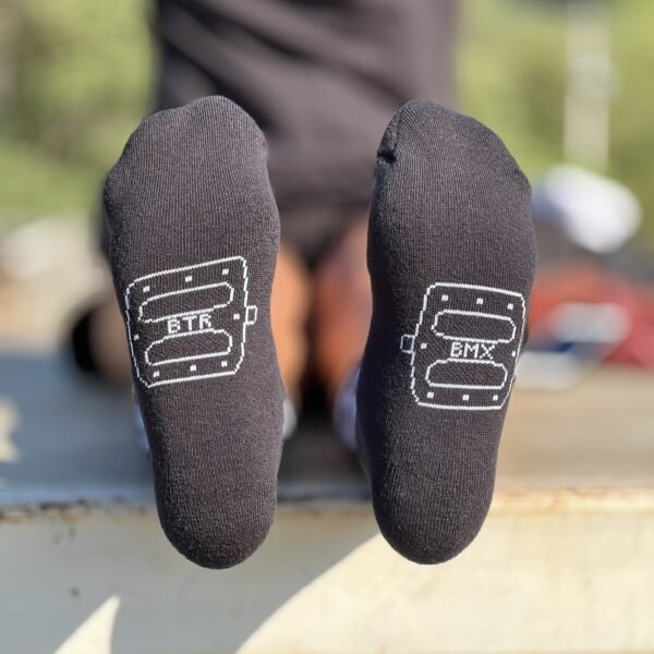 Meia "Born to Ride" – BMX Freestyle preta - Imagem 3