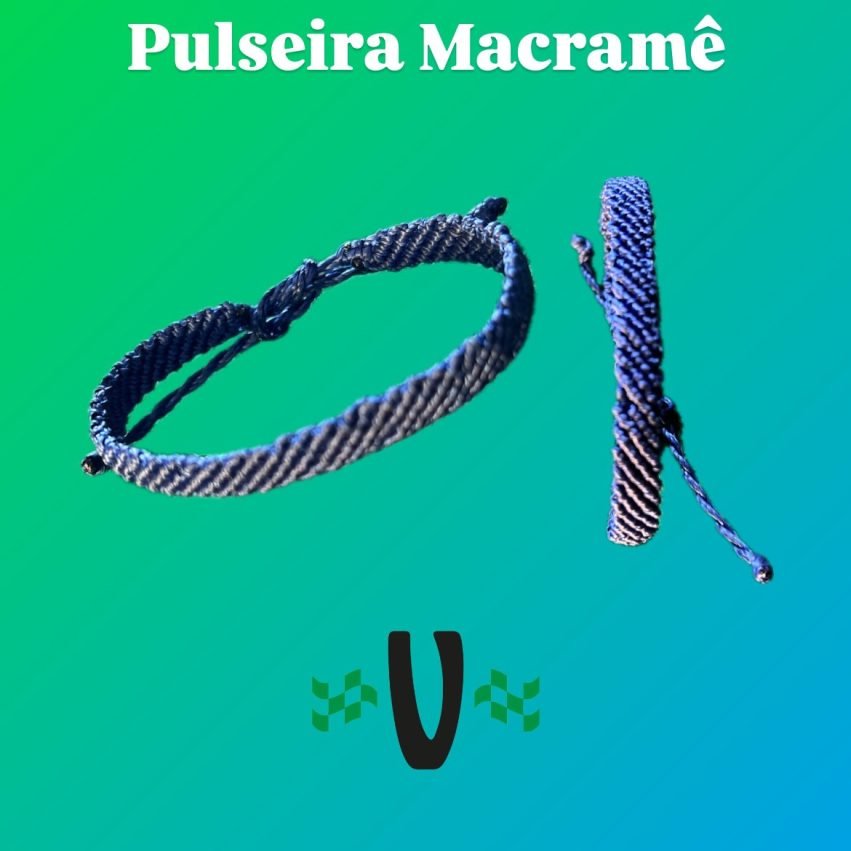 Pulseira Macramê Azul